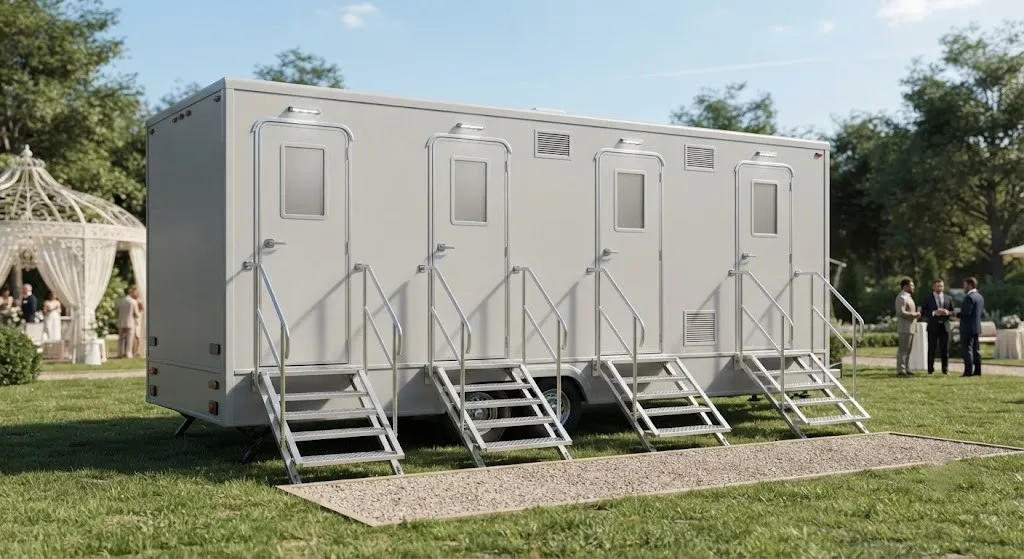 4 Stall Restroom Trailer in Richardson, TX